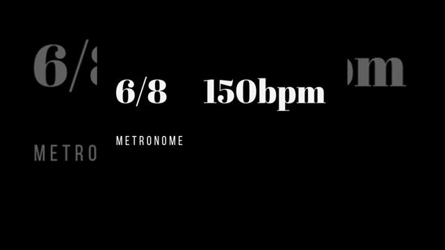 METRONOME | 6/8 | 150bpm смотреть онлайн