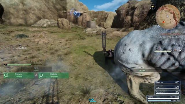 Final Fantasy XV - The Mutant Marauder: Sharp Bone Location, Gladiolus Dual Horn Cutscene & Gamepla смотреть онлайн