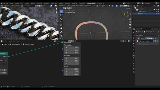 Procedural Cuban Link Chain / Necklace - Blender Geometry Nodes смотреть онлайн