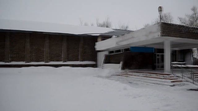 Снежная зима. Колхоз 30 лет Казахстана