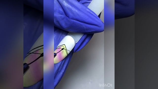 Омбре и вензель на ногтях смотреть онлайн