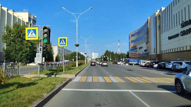 Нижневартовск 08.08.2022. Из аэропорта на ЖД вокзал. смотреть онлайн