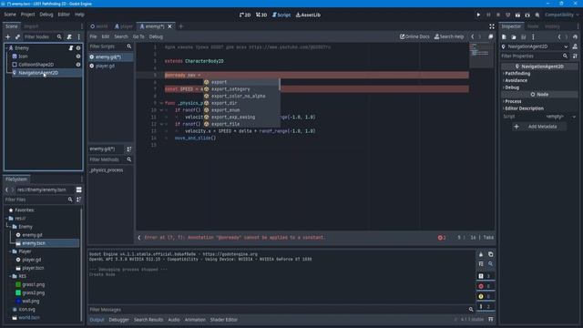 Поиск пути в 2D GODOT 4.1.1 | Pathfinding 2D смотреть онлайн