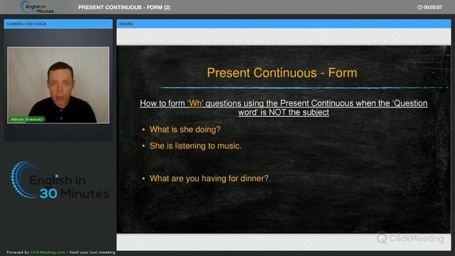 Present Continuous - How to Form (2) смотреть онлайн