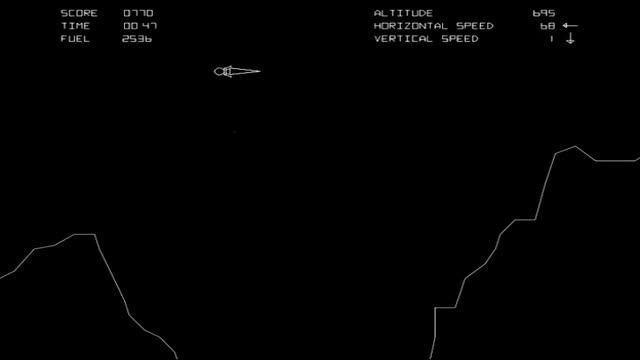 Arcade Game: Lunar Lander (1979 Atari) смотреть онлайн