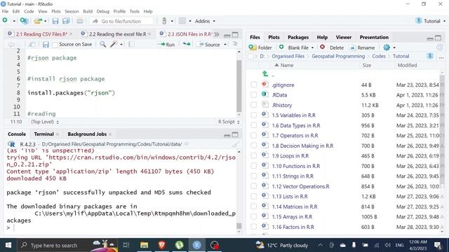 Reading JSON File in R смотреть онлайн