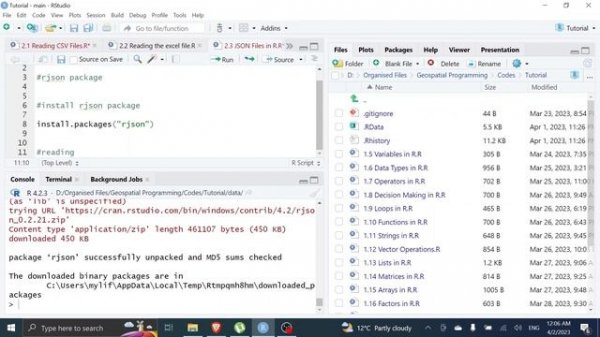 Reading JSON File in R