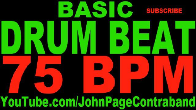 Basic Straight Drum Beat Loop 75 bpm HALF HOUR LONG 4/4 Metronome смотреть онлайн