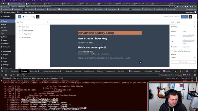 Live Stream: Jan 12, 2023 | Gutenberg 14.9 | Advanced Query Loop | WordPress Tutorial смотреть онлайн
