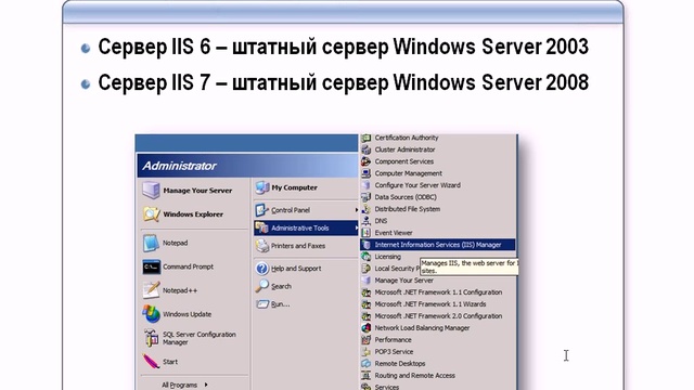 Специалист. Web - мастеринг. Серверное web - программирование. Модуль 3. Сервер Microsoft IIS 6 смотреть онлайн