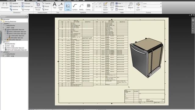 Autodesk Inventor - DWG Drawings смотреть онлайн