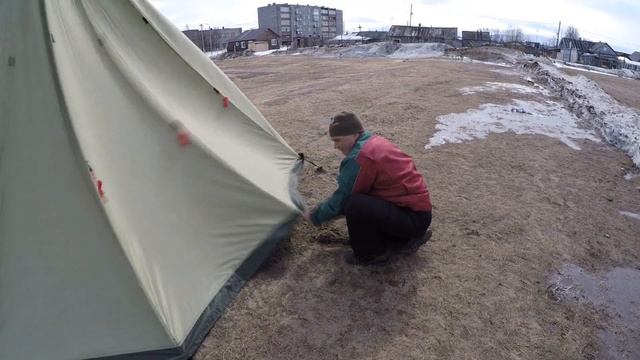 Чум переносной 4 метра. Ловозеро Мурманская область смотреть онлайн