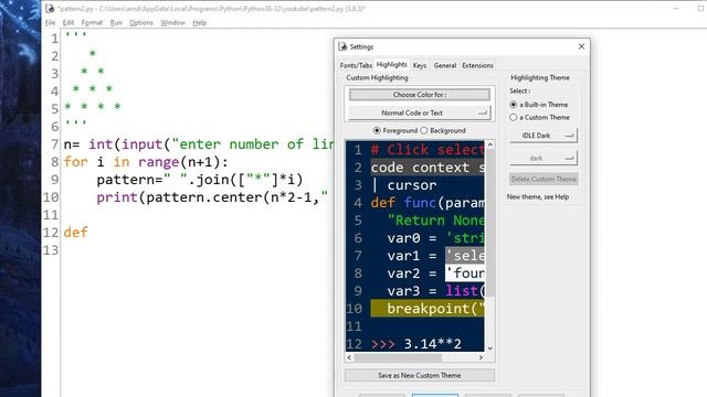 How to enable dark theme in Python IDLE | Customize IDLE user Interface | Python programming Tamil смотреть онлайн