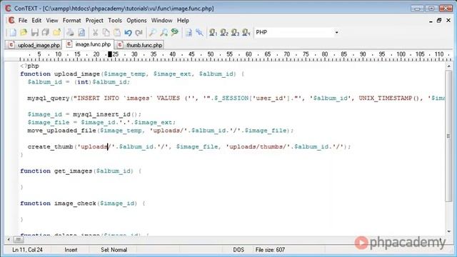 PHP Image Upload Website 259 Uploading Images Part 4 смотреть онлайн