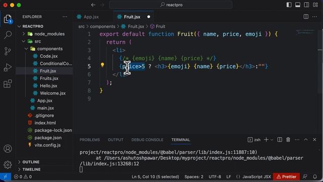 React For Beginners 19: Conditionally Rendering List Items смотреть онлайн