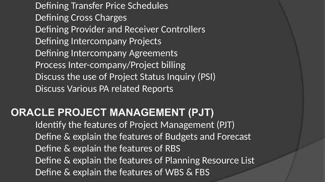 Oracle project Accounting Online Training смотреть онлайн