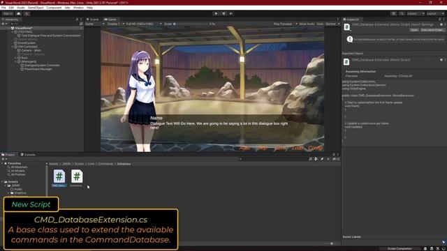 Make a Visual Novel in Unity 2023 - Episode 04 (pt3) The Command System смотреть онлайн