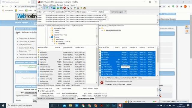 8 - Permission FTP + Lancement Wordpress смотреть онлайн