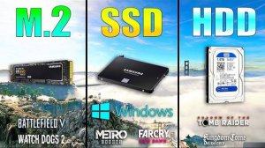 M.2 NVME vs SSD vs HDD Loading Windows and Games