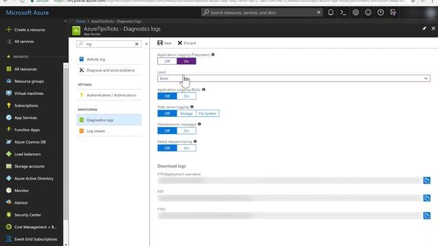 Azure Tips and Tricks Video - Working with Log Stream and Azure App Service смотреть онлайн
