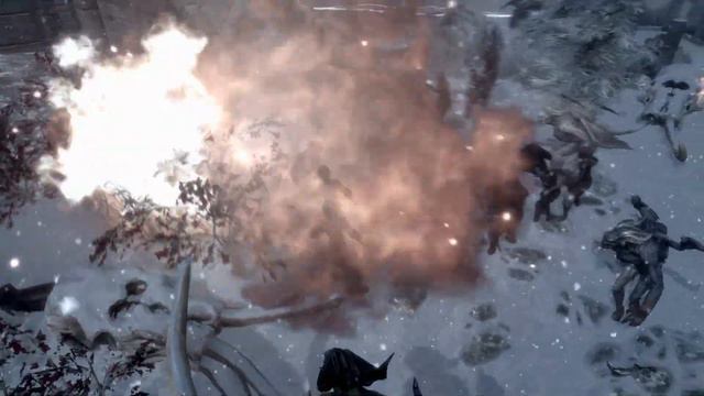 Skyrim Battles - Mages Army vs Vampire Army смотреть онлайн