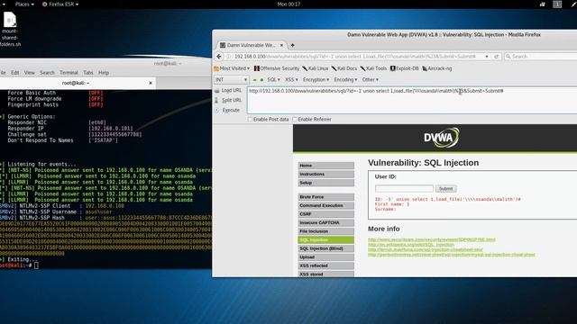Stealing NTLMv2 Hashes using MySQL смотреть онлайн