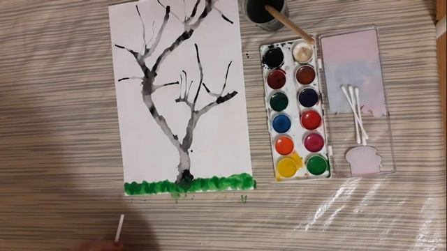 Кляксография "Весна", воспитатель Смирнова И.А. смотреть онлайн