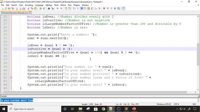 Java 1 Online, [5.01] Conditionals and Loops: Boolean Expressions and If Statements Example смотреть онлайн
