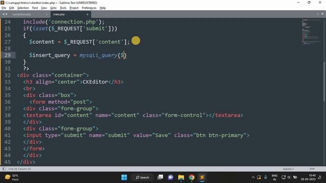 How to use CKEditor 5 and save data into database using PHP || CKEditor integration with Source Cod смотреть онлайн
