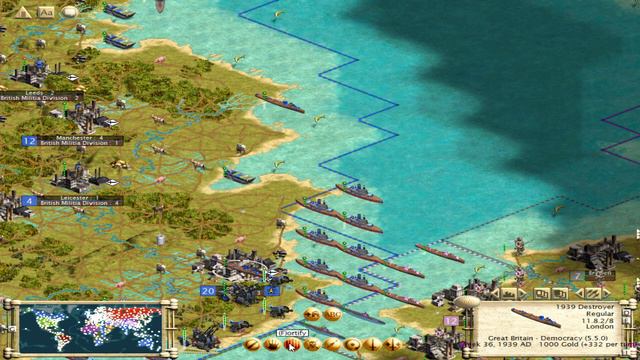 Civilization III World War Two (England) Part 1: The War Begins смотреть онлайн