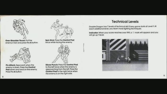Double Dragon - Game Manual (NES) (Instruction Booklet) смотреть онлайн