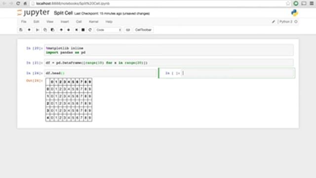 Ipython/Jupyter notebook - Split Cell Tutorial. смотреть онлайн
