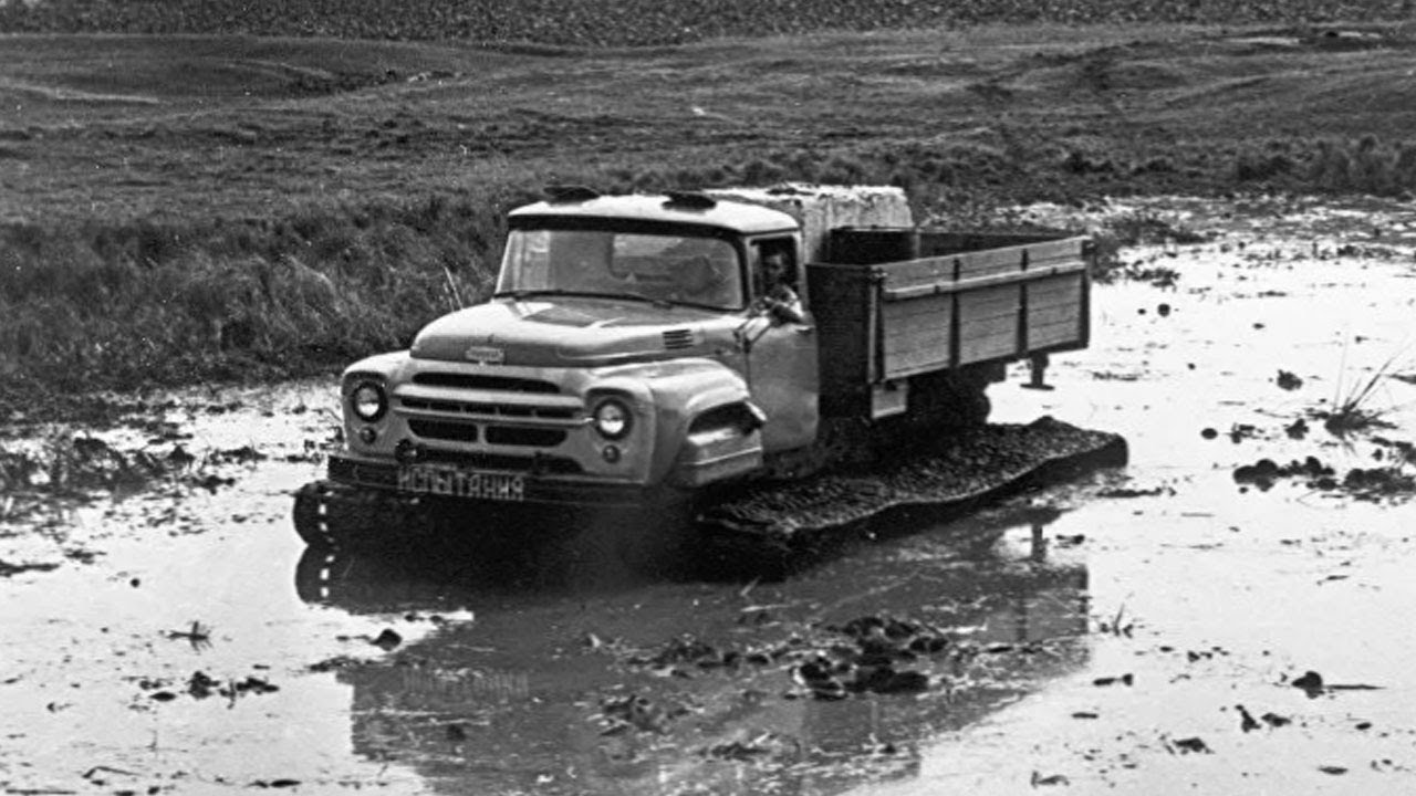 Советский грузовик ЗИЛ-Витязь на гусеницах, который мало кто видел смотреть онлайн