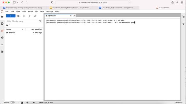 SnowEx 2022: Git set-up step 1: user name and user email смотреть онлайн