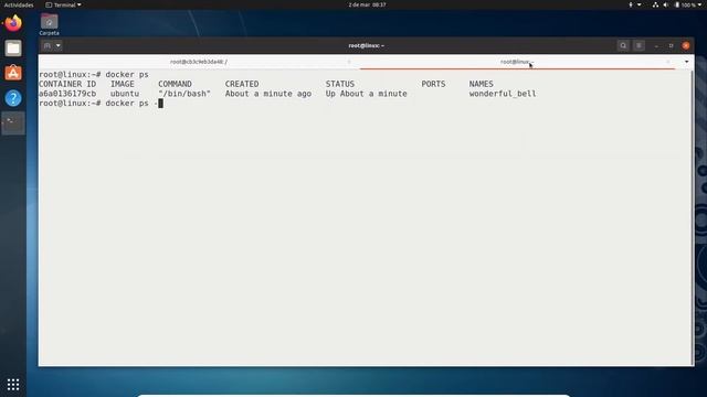 CONTAINERS DOCKER INTERACTIVOS y en BACKGROUND смотреть онлайн