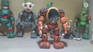 Как слепить твистед фредди из пластилина.FNAF