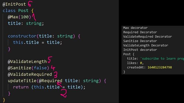 TypeScript Decorators Class [4/4] смотреть онлайн