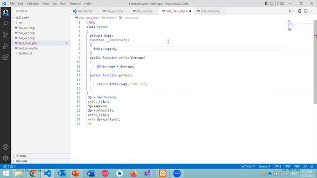 Lecture 05: PHP Object Oriented Programming смотреть онлайн