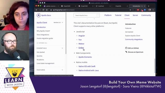 Build Your Own Meme Website (with Sara Vieira) — Learn WIth Jason смотреть онлайн