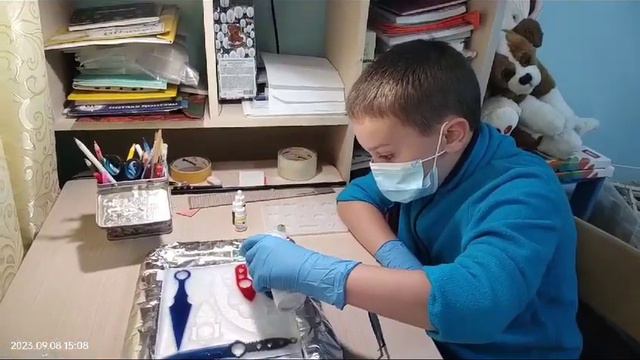 #эпоксиднаясмола пробую новые формочки и краски. смотреть онлайн