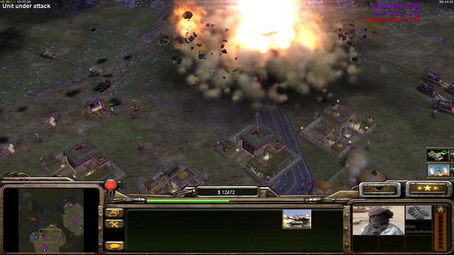 Generals: Shockwave Mod - GLA Stealth Rushing vs China Tank + USA Armor смотреть онлайн