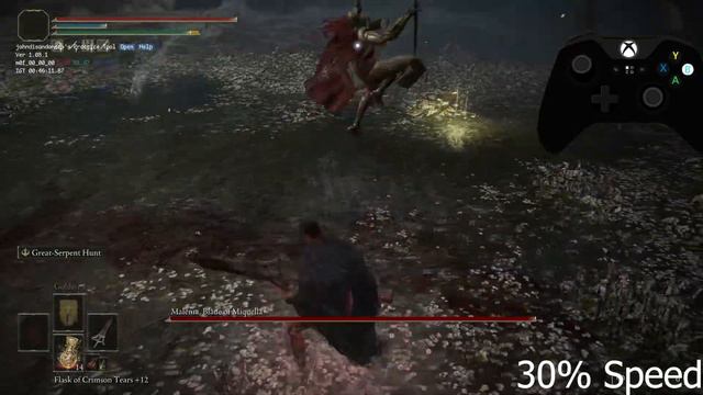 Elden Ring How To Dodge Malenia Waterfowl Dance Up Close - 100% Consistent