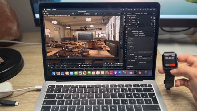 M1 MacBook Air Base Model Blender GPU Test - 2023! ?