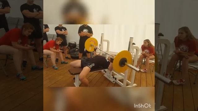 Русский жим 55кг, весовая до 75кг смотреть онлайн