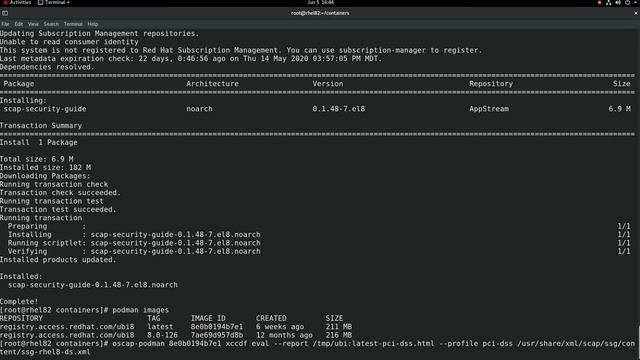 Scanning Containers for Vulnerabilities on RHEL 8.2 With OpenSCAP and Podman смотреть онлайн