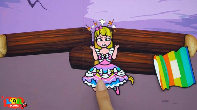 Cartoon - Paper Diy Poor And Rich Mother And Abandon Daughter Family - Rapunzel Compilation 놀이 종이