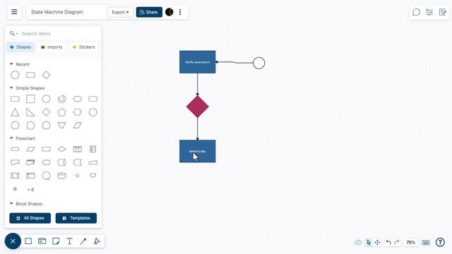 How to create a State Diagram with Creately смотреть онлайн