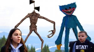 Сиреноголовый и Хаги Ваги задумали страшный план Siren Head & Cartoon cat