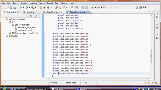 Java Tutorials Calculator Eclipse Part - 3/5 смотреть онлайн
