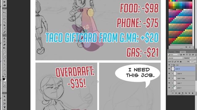 Making a Comic in Photoshop from Start to Finish смотреть онлайн